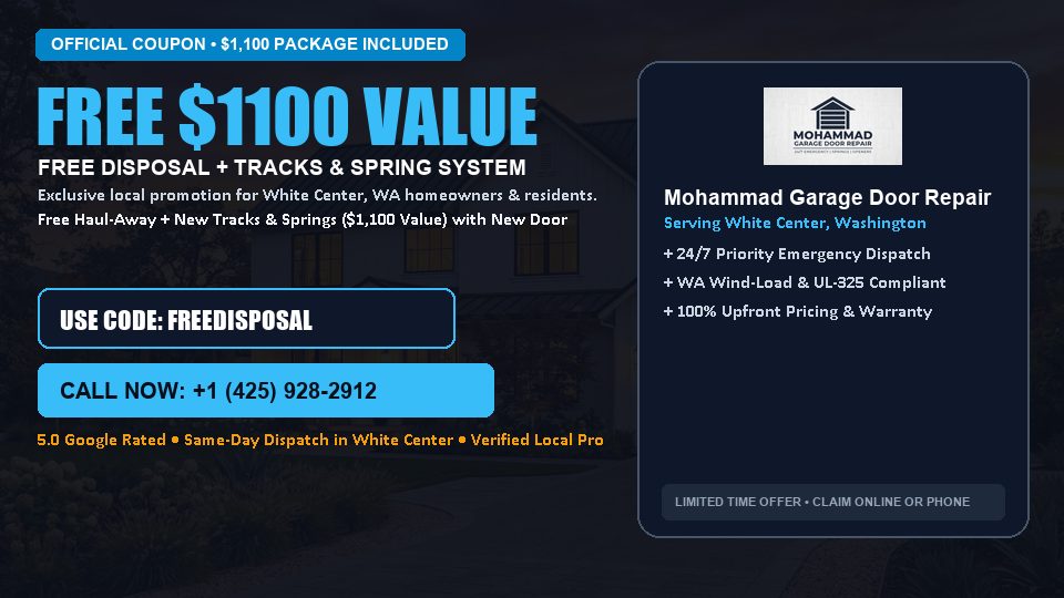 Mohammad Garage Door Repair FREE Haul-Away & Heavy-Duty Tracks with New Door